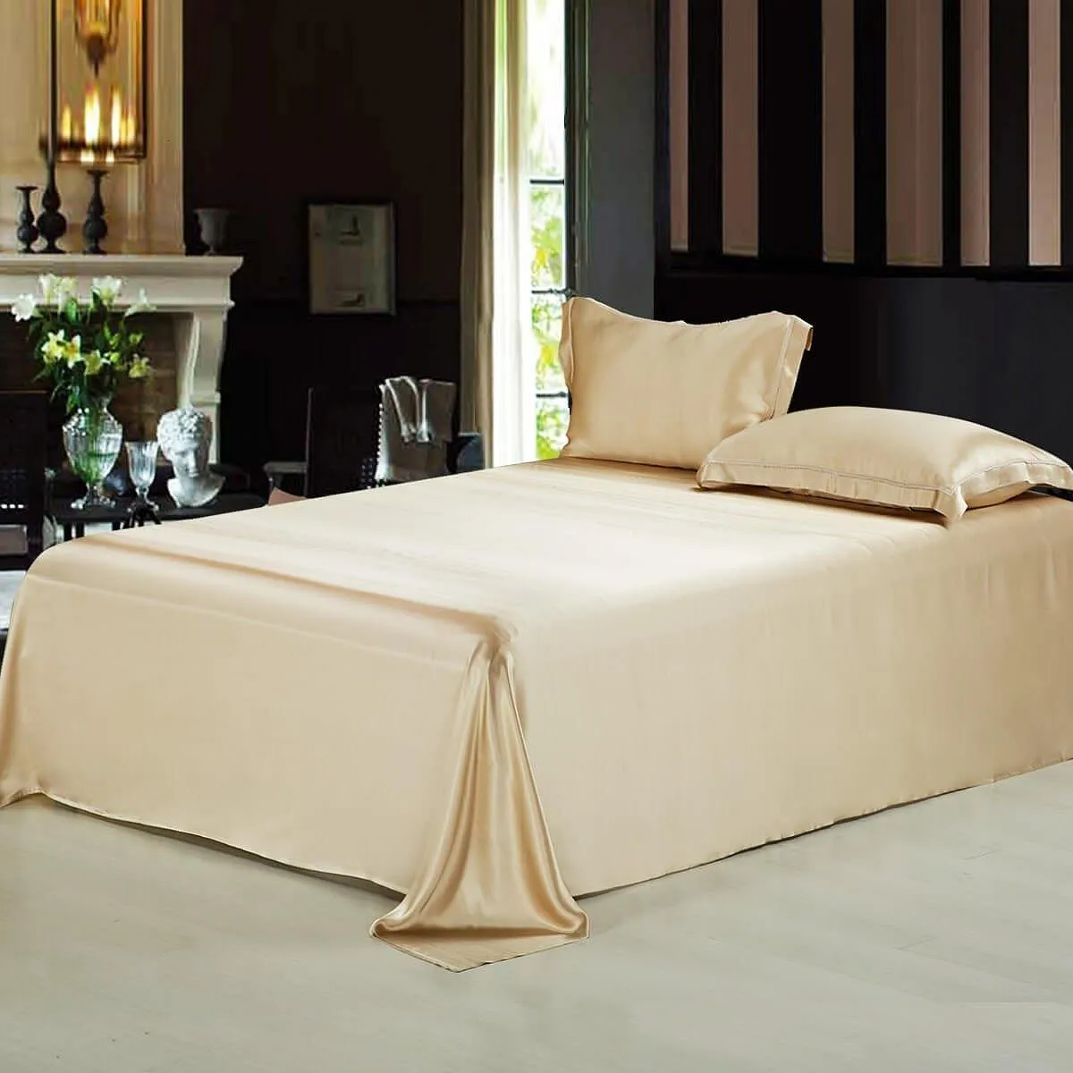 19 Momme Seamless Pure Mulberry Silk Flat Sheet