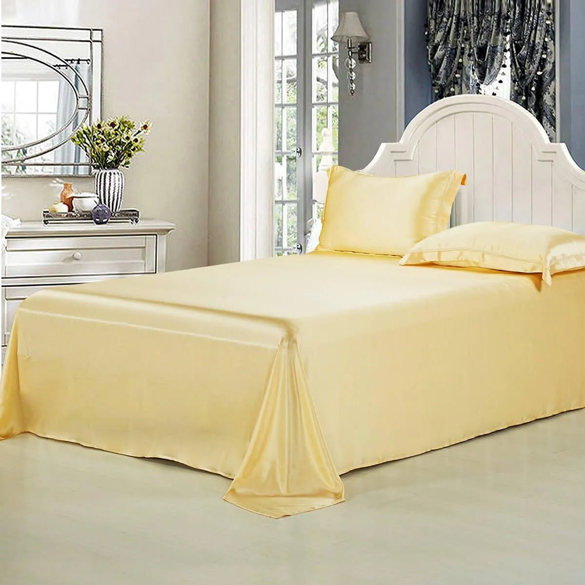 19 Momme Seamless Pure Mulberry Silk Flat Sheet