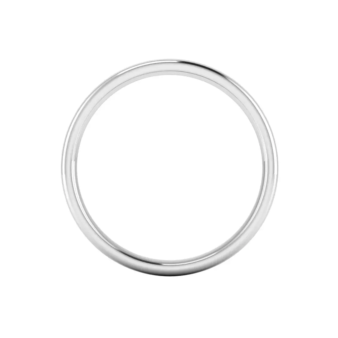 2.5mm Band Classic Soft Court Wedding Ring