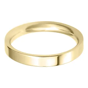 3mm Flat Court Lightweight Wedding Ring