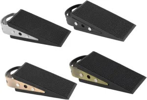 4pcs Door Stop Wedge Compact Floor Door Stopper with Soft Grip for Home Classroom and Hotel Use Space Saving Prevent Scratches and Wear