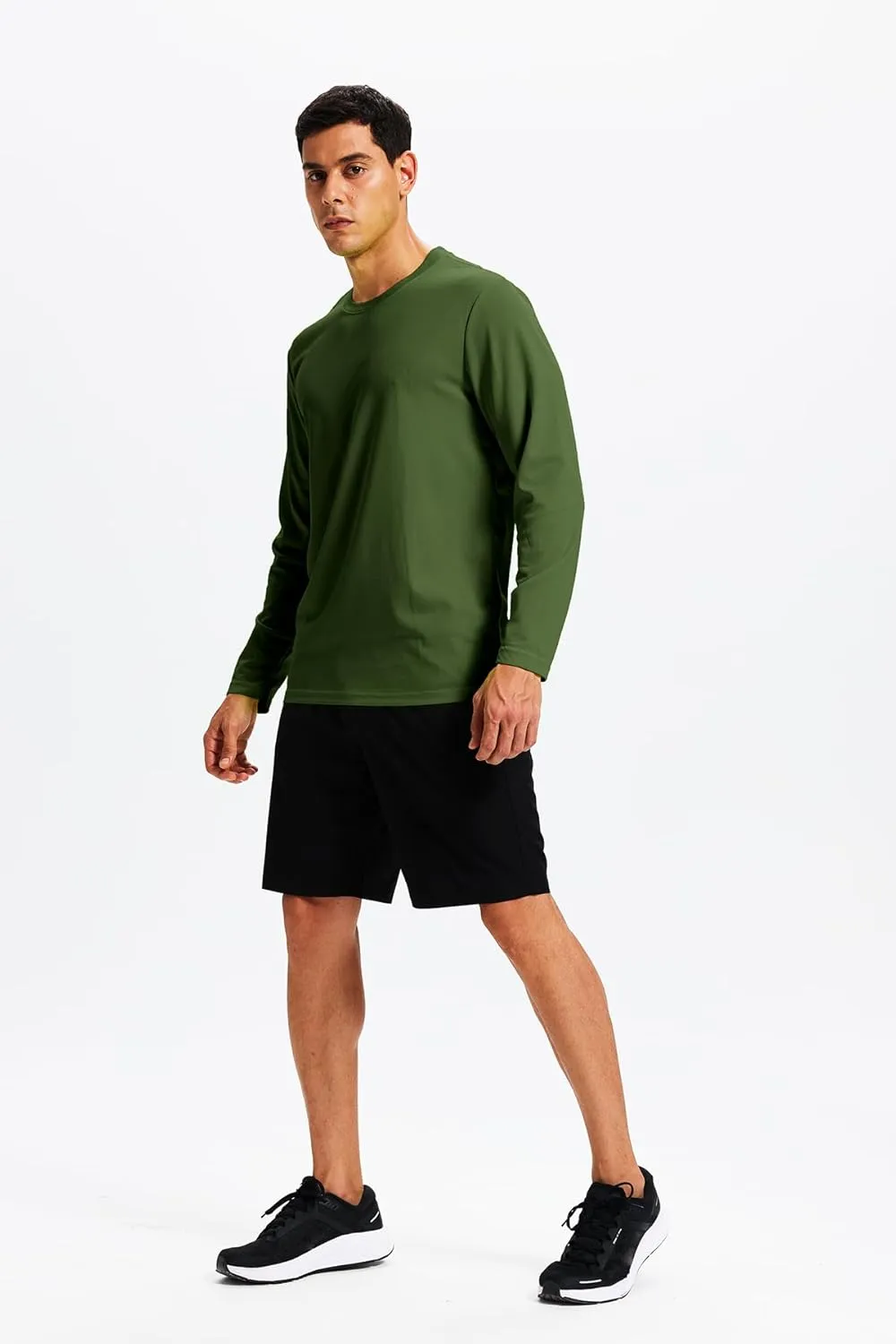 5 Pack Men's Long Sleeve Shirts Sun Protection Shirts Lightweight UPF 50  Rash Guard for Running Workout Fishing