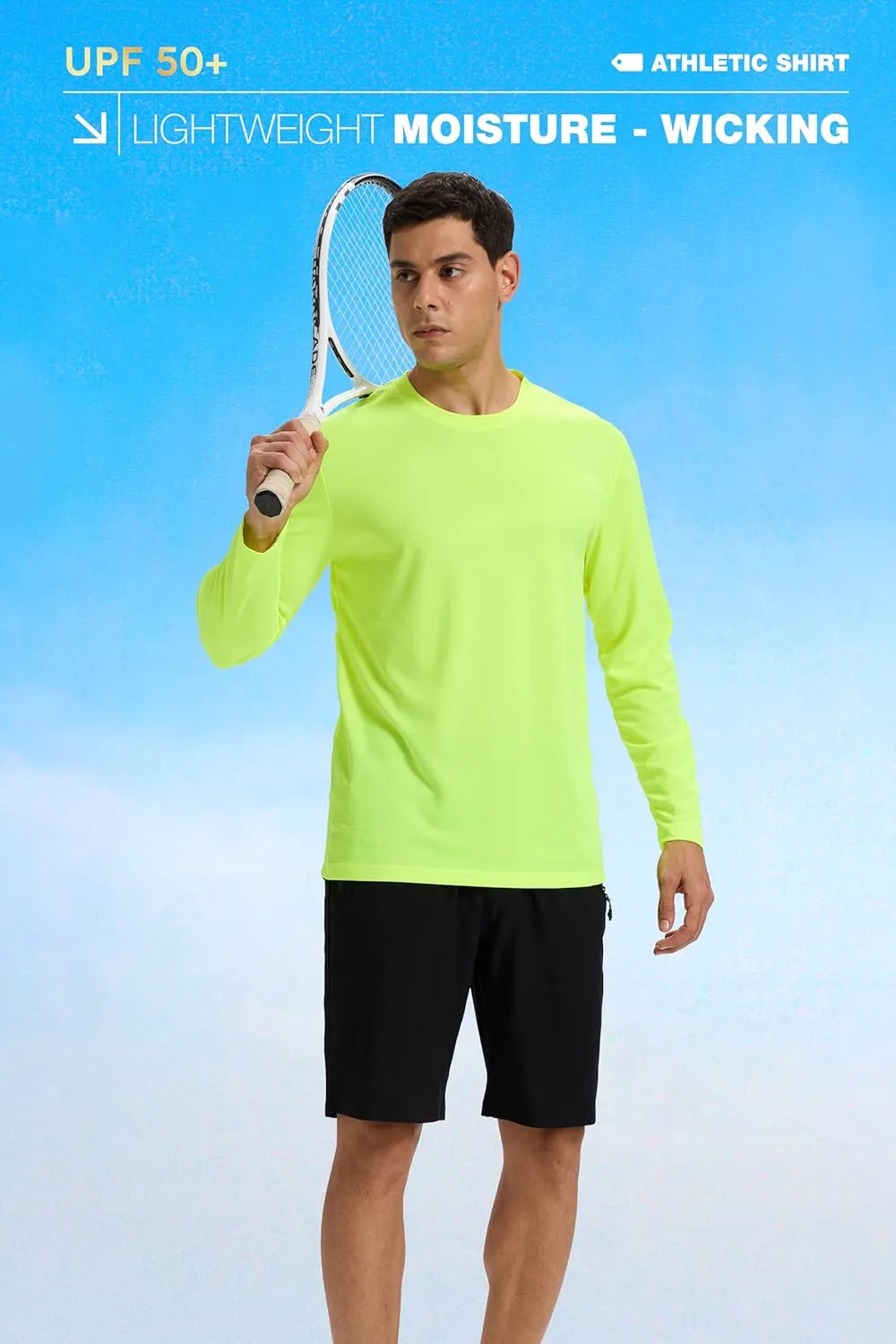 5 Pack Men's Long Sleeve Shirts Sun Protection Shirts Lightweight UPF 50  Rash Guard for Running Workout Fishing