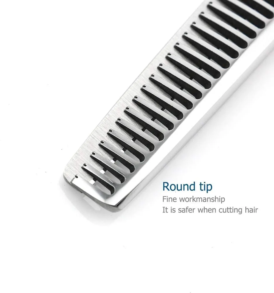 5.5" Barber Hair Thinning Scissors 440C Professional Thinning Shears Barber Shears 28 Teeth Convex Edge KINSARO for Hairdresser Barbershop or Home Use