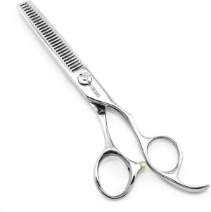 5.5" Barber Hair Thinning Scissors 440C Professional Thinning Shears Barber Shears 28 Teeth Convex Edge KINSARO for Hairdresser Barbershop or Home Use