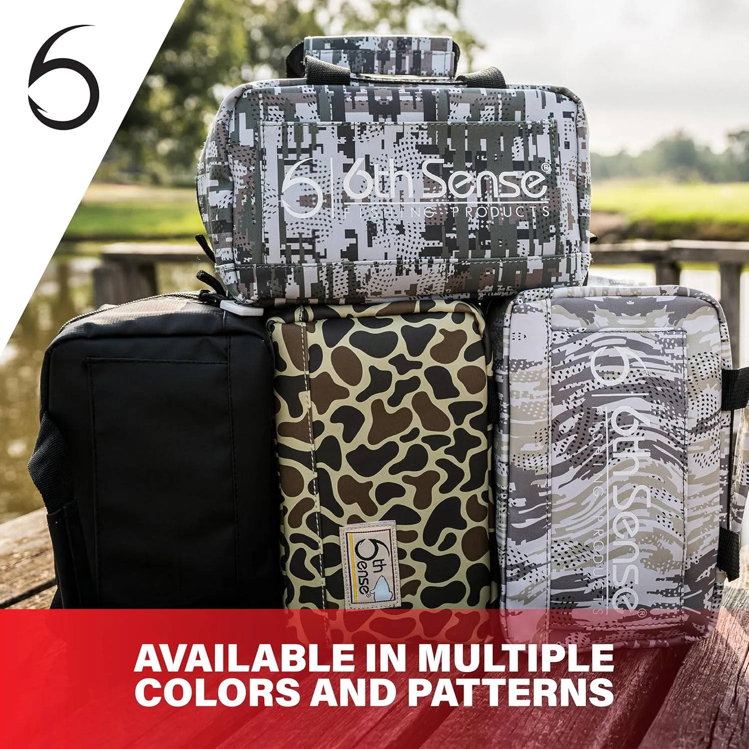 6th Sense Fishing Small Bait Bag – Durable Soft-Sided Storage for Soft Plastics (Mountain Goat)