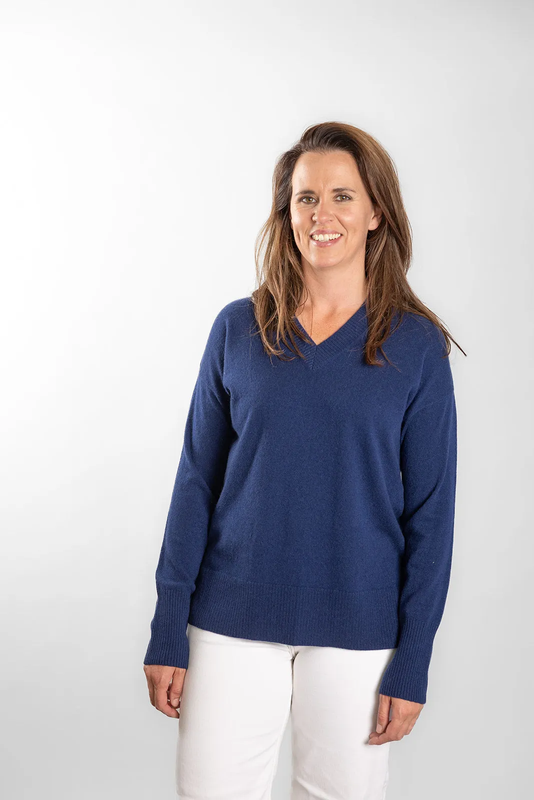 70/30 Cashmere Merino V Neck Jumper