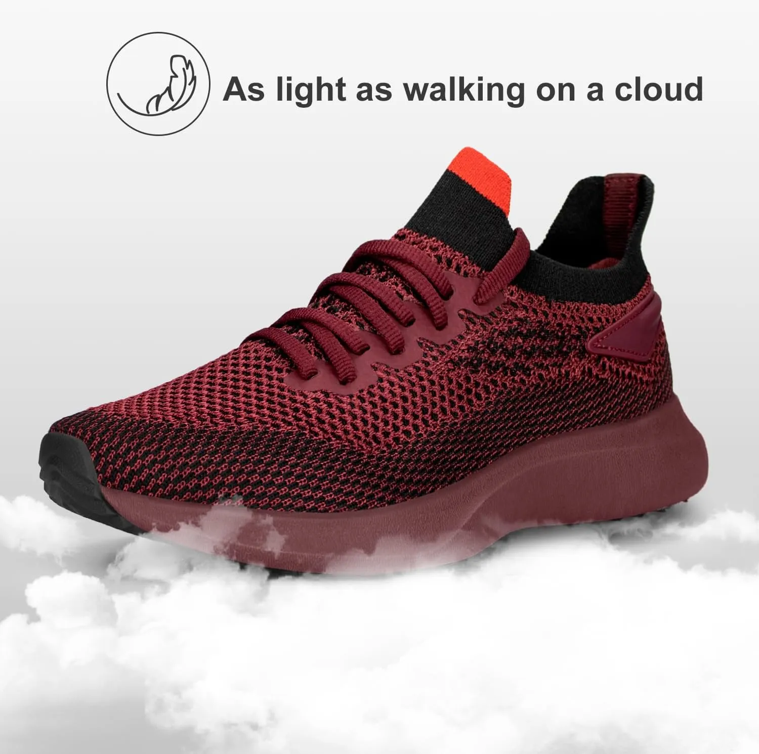 Abboos Women's Non Slip Gym Workout Shoes, Lightweight Breathable Tennis Shoes, Mesh Walking Sneakers