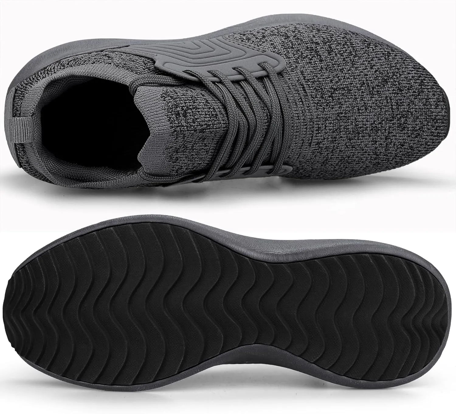 Abboos Womens Walking Running Shoes-Slip on Lightweight Memory Foam Sneakers for Athletic Gym Tennis Shoes