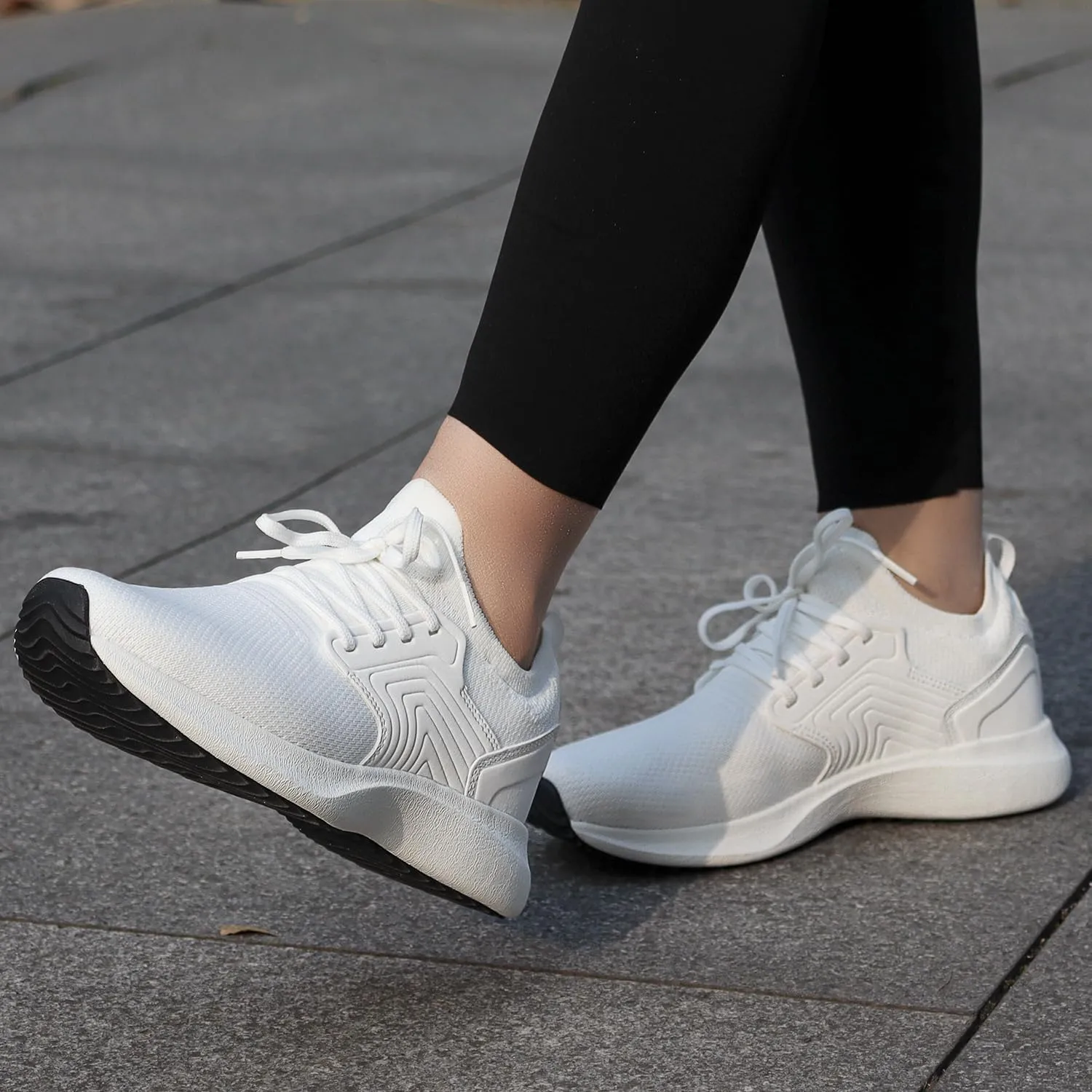 Abboos Womens Walking Shoes Lightweihgt Breathable Slip on Sneakers Athletic Gym Tennis Running Shoes