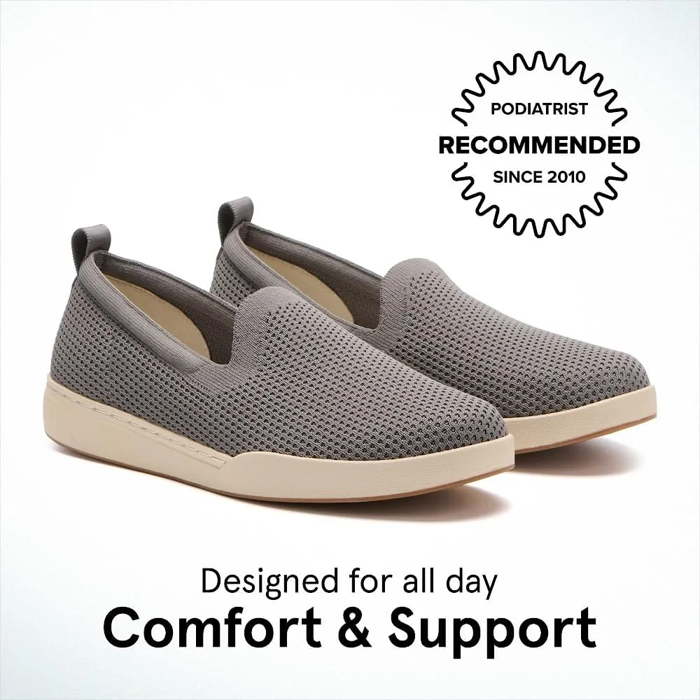 ABEO Encore Knit Slip On Sneakers for Women | Breathable Knit Slip On Sneakers | Arch Support Sneakers for Women | Built-in Orthotic Insole | Women's Travel Sneakers