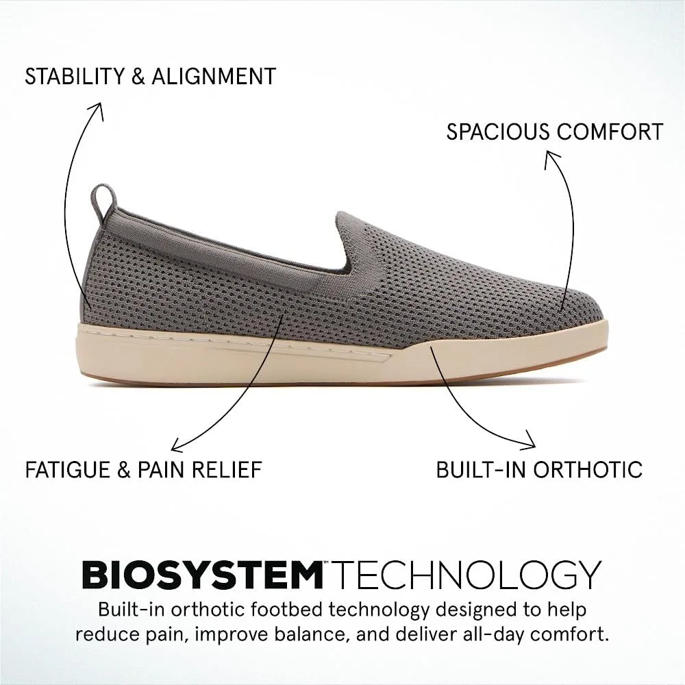 ABEO Encore Knit Slip On Sneakers for Women | Breathable Knit Slip On Sneakers | Arch Support Sneakers for Women | Built-in Orthotic Insole | Women's Travel Sneakers