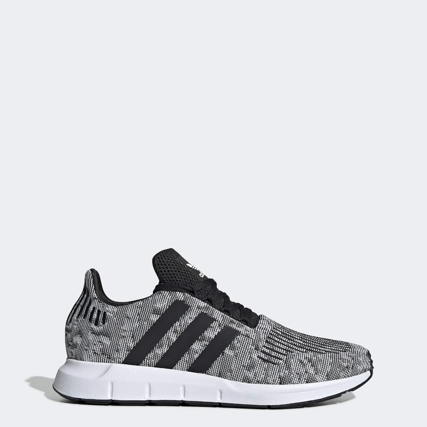 adidas Men's Swift Run Sneaker, Core White/Core White/Black, 11