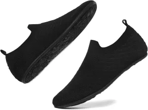 Adult Lightweight Slip-on Grip Indoor House Slippers Non-slip Barefoot House Home Shoes for Women Men