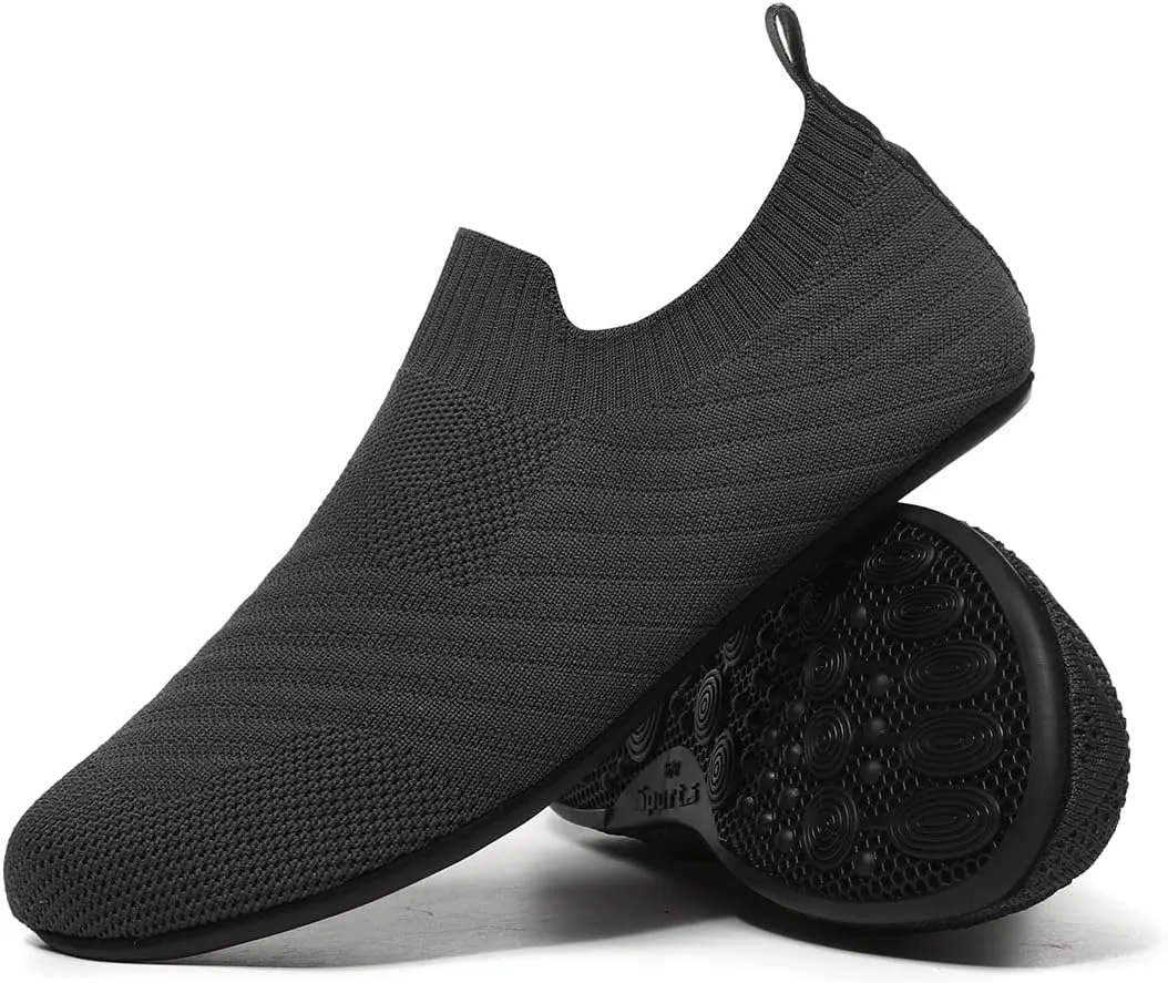 Adult Lightweight Slip-on Grip Indoor House Slippers Non-slip Barefoot House Home Shoes for Women Men