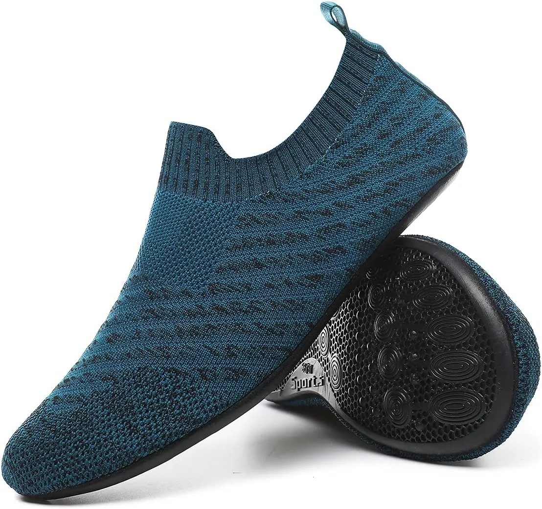 Adult Lightweight Slip-on Grip Indoor House Slippers Non-slip Barefoot House Home Shoes for Women Men