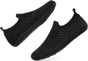 Adult Lightweight Slip-on Grip Indoor House Slippers Non-slip Barefoot House Home Shoes for Women Men