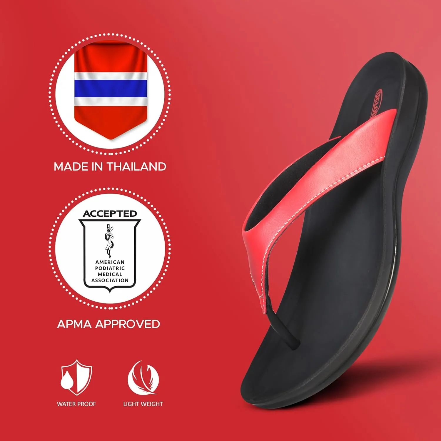 AEROTHOTIC Comfortable Arch Support Slingback Flats for Women Sandals Cute Soft T-Strap Toe Post Casual Fashion Dressy Flip Flops Vacation Essentials