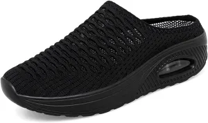 Air Cushion Slip-On Walking Shoes Orthopedic Diabetic Walking Shoes, Orthopedic Clogs Slippers Sandals Sneakers for Women