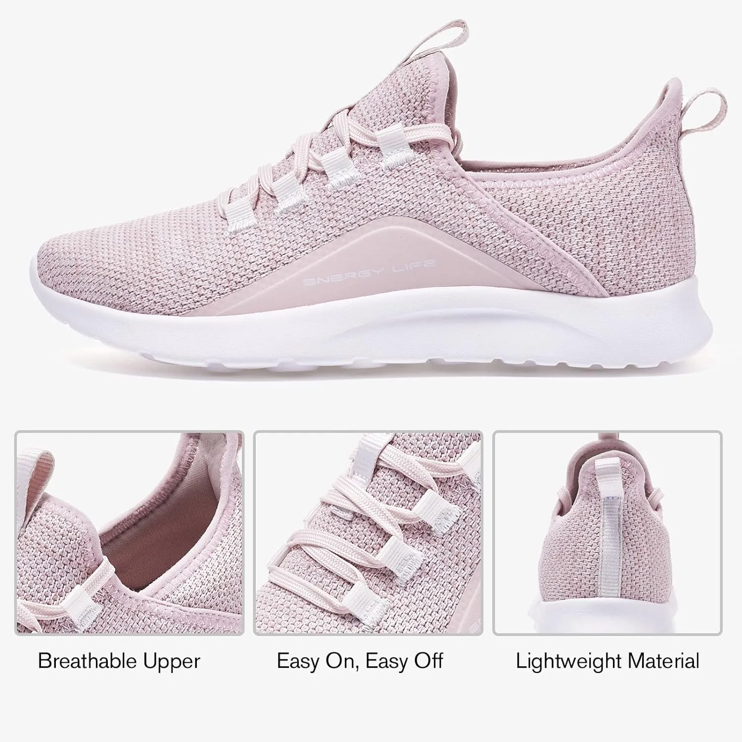 ALEADER Women's Energycloud Lightweight Slip On Walking Running Shoes