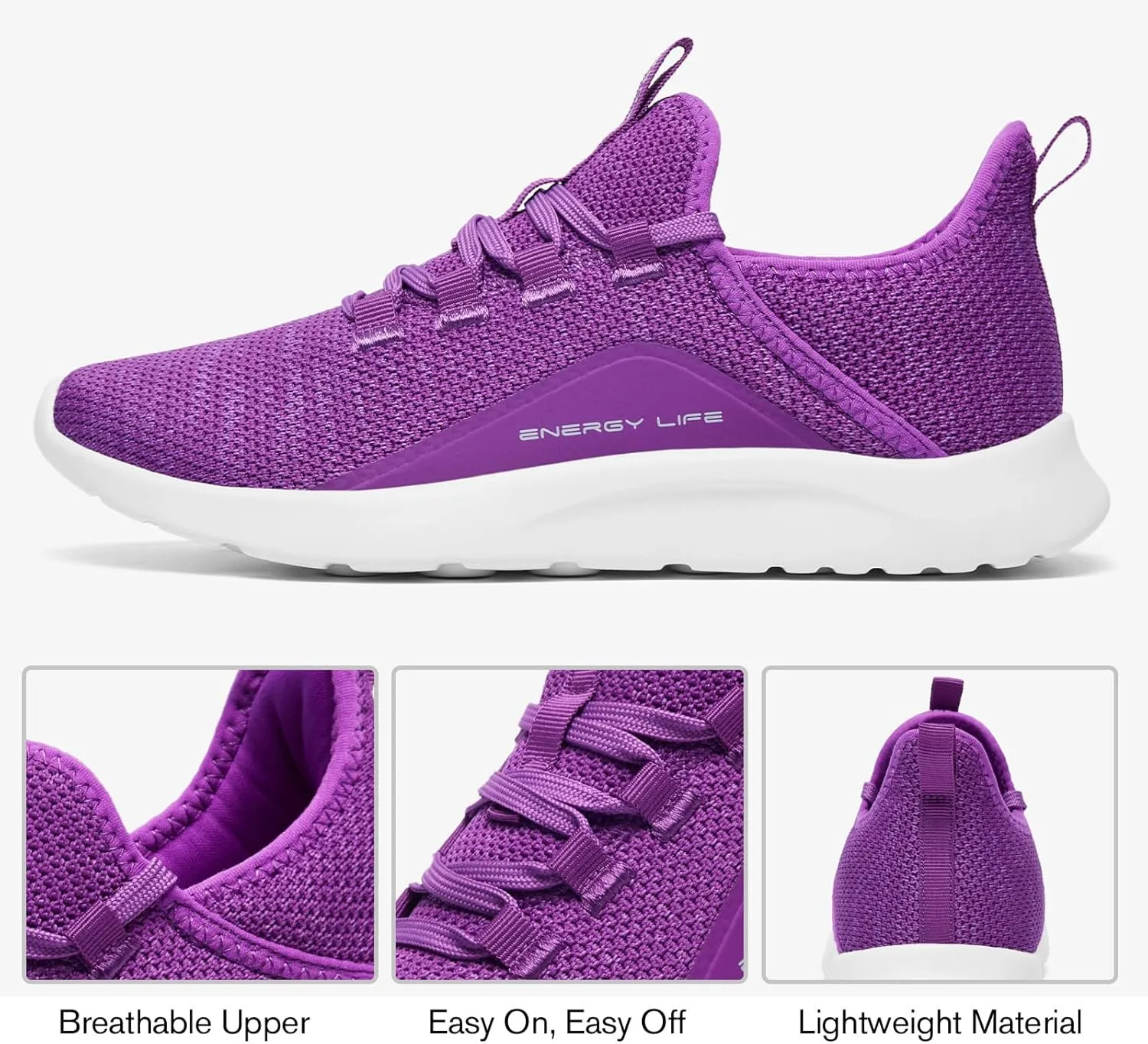 ALEADER Women's Energycloud Lightweight Slip On Walking Running Shoes