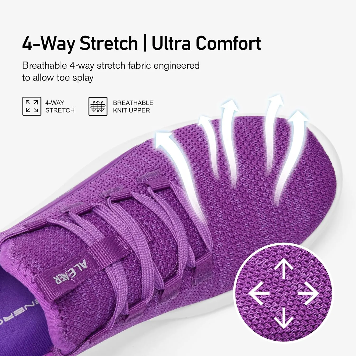ALEADER Women's Energycloud Lightweight Slip On Walking Running Shoes