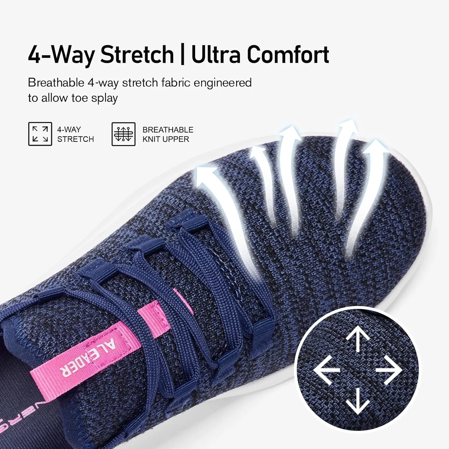 ALEADER Women's Energycloud Lightweight Slip On Walking Running Shoes