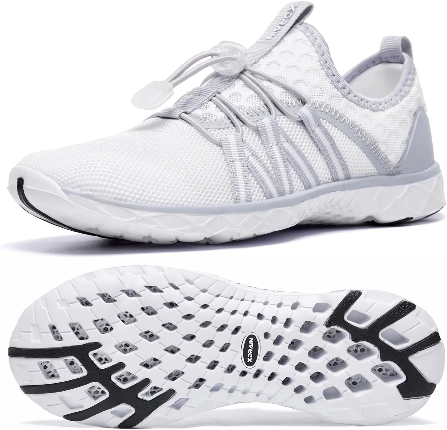 ALEADER Women's Lightweight Aqua Water Shoes Slip-on Quick Drying Swim Shoes