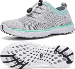 ALEADER Women's Lightweight Aqua Water Shoes Slip-on Quick Drying Swim Shoes