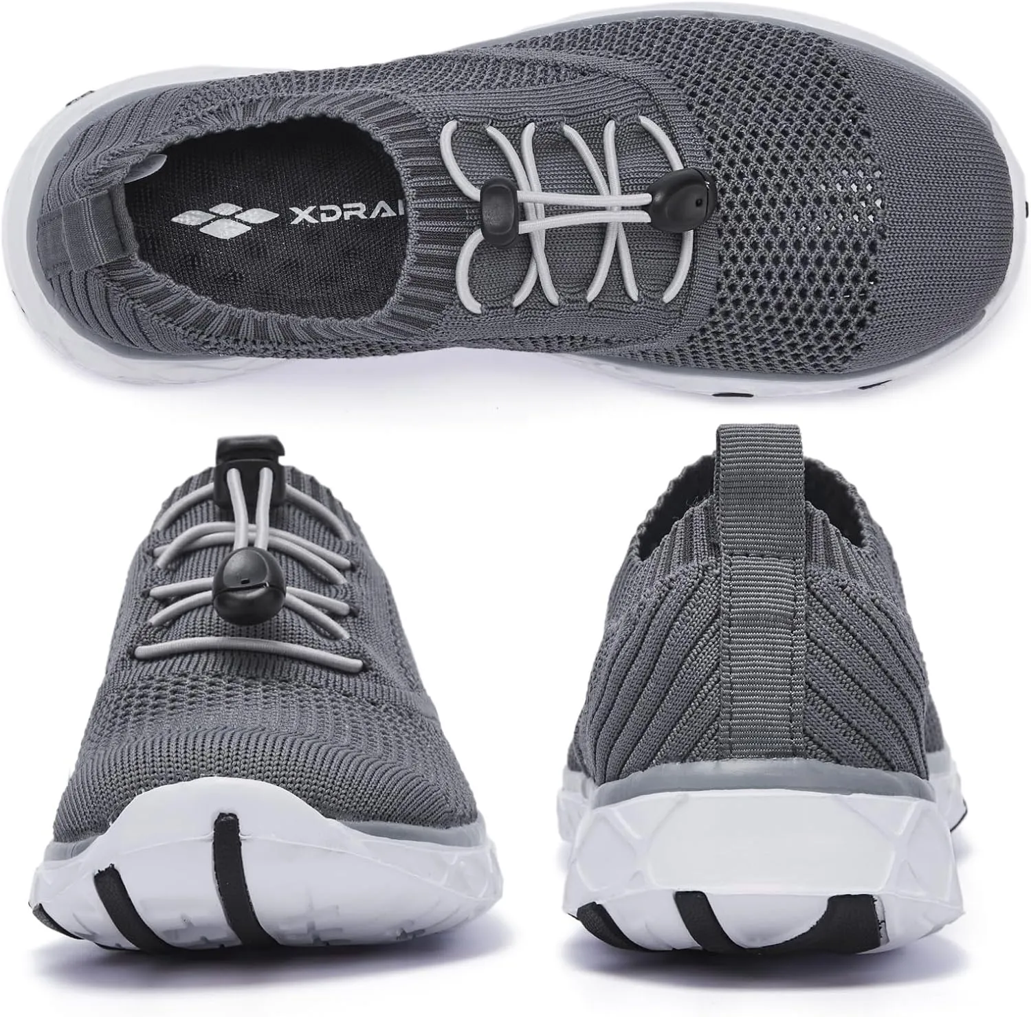 ALEADER Women's Lightweight Aqua Water Shoes Slip-on Quick Drying Swim Shoes