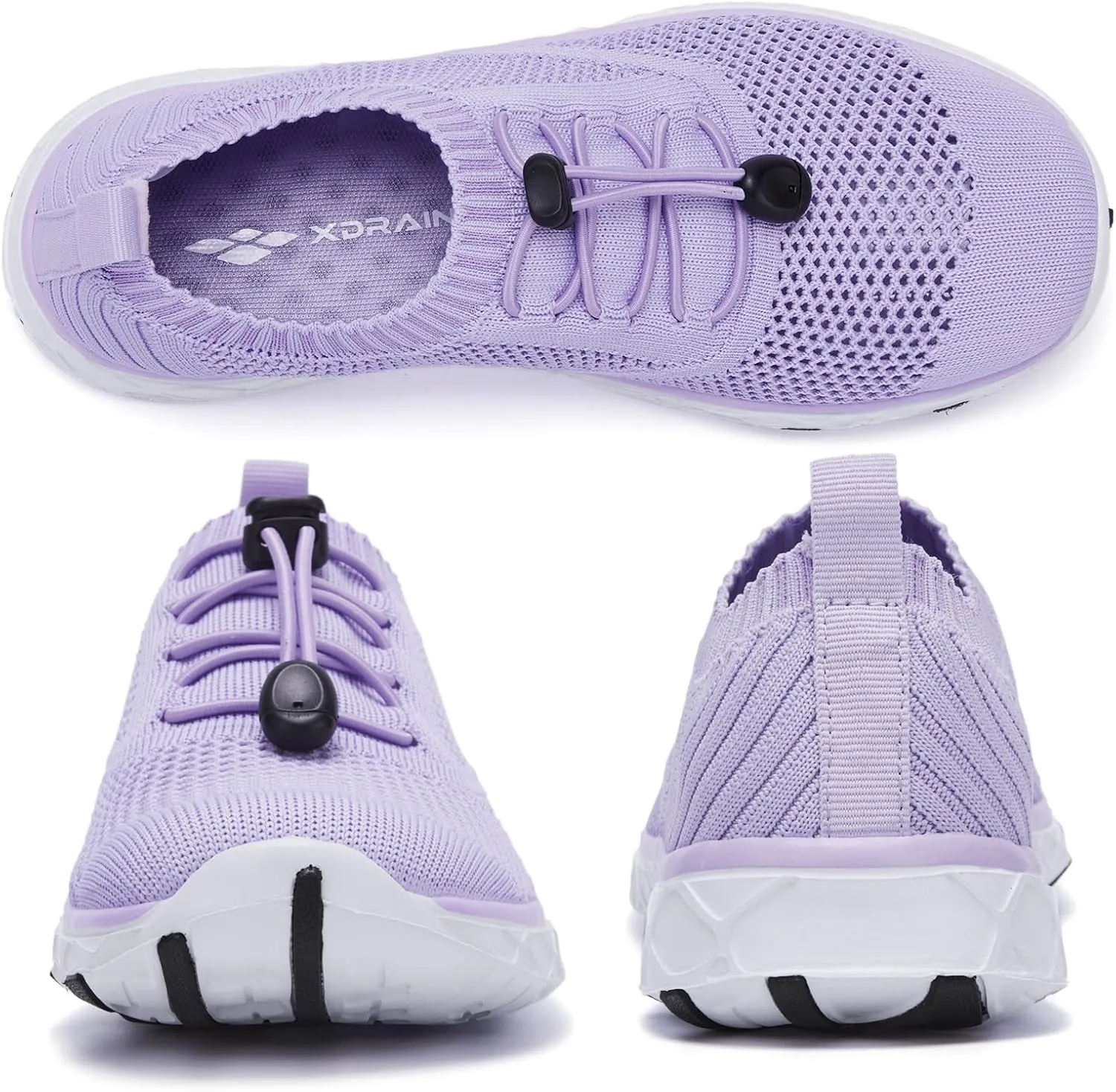 ALEADER Women's Lightweight Aqua Water Shoes Slip-on Quick Drying Swim Shoes