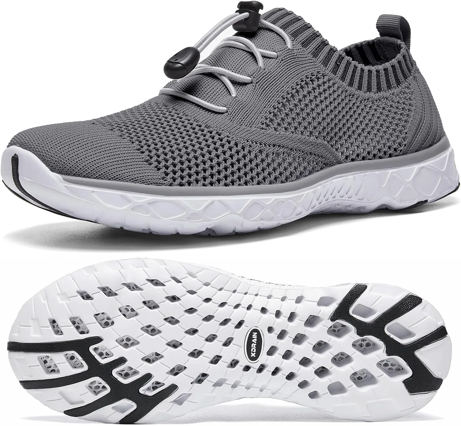 ALEADER Women's Lightweight Aqua Water Shoes Slip-on Quick Drying Swim Shoes