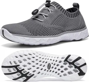 ALEADER Women's Lightweight Aqua Water Shoes Slip-on Quick Drying Swim Shoes