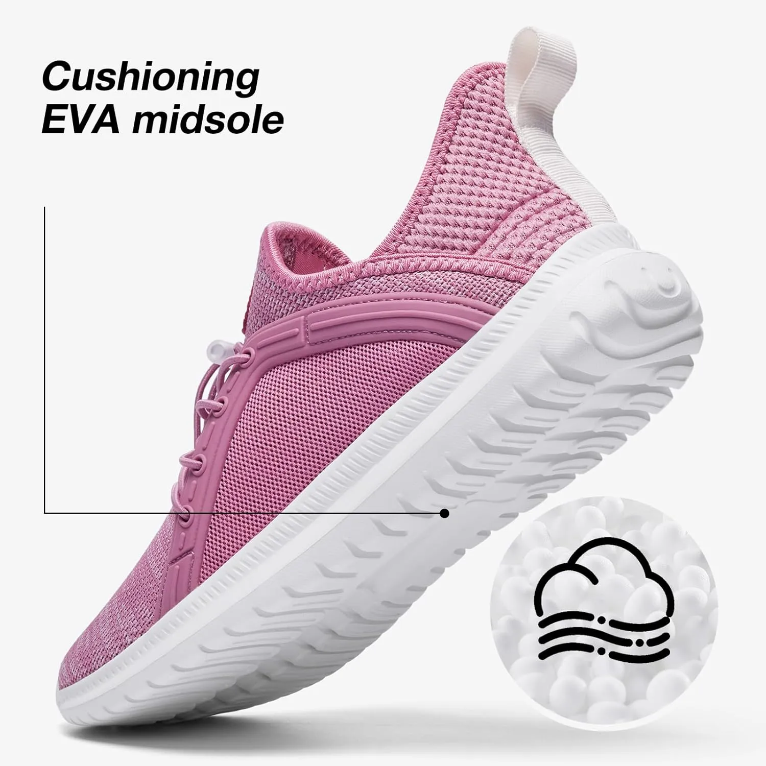 ALEADER Womens Slip On Walking Shoes, Comfort Slip On Tennis Shoes for Gym Workout Fashion Sneakers