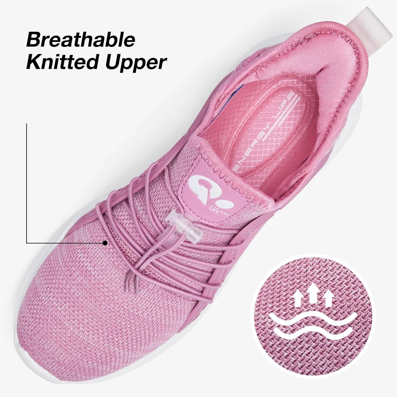 ALEADER Womens Slip On Walking Shoes, Comfort Slip On Tennis Shoes for Gym Workout Fashion Sneakers