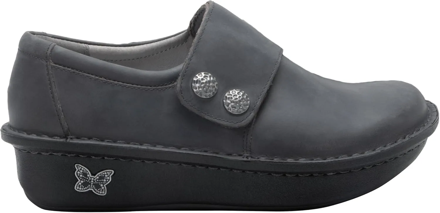 ALEGRIA Women's Deliah Oiled Ash Slip-On Shoes