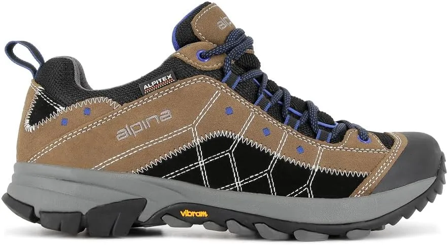 Alpina Tropez - Waterproof Hiking Leather Shoes with Alpitex Breathable Membrane and Slip Resistant Vibram Sole