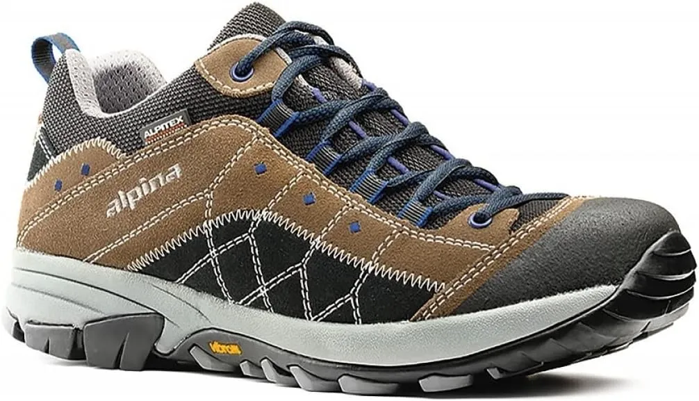 Alpina Tropez - Waterproof Hiking Leather Shoes with Alpitex Breathable Membrane and Slip Resistant Vibram Sole