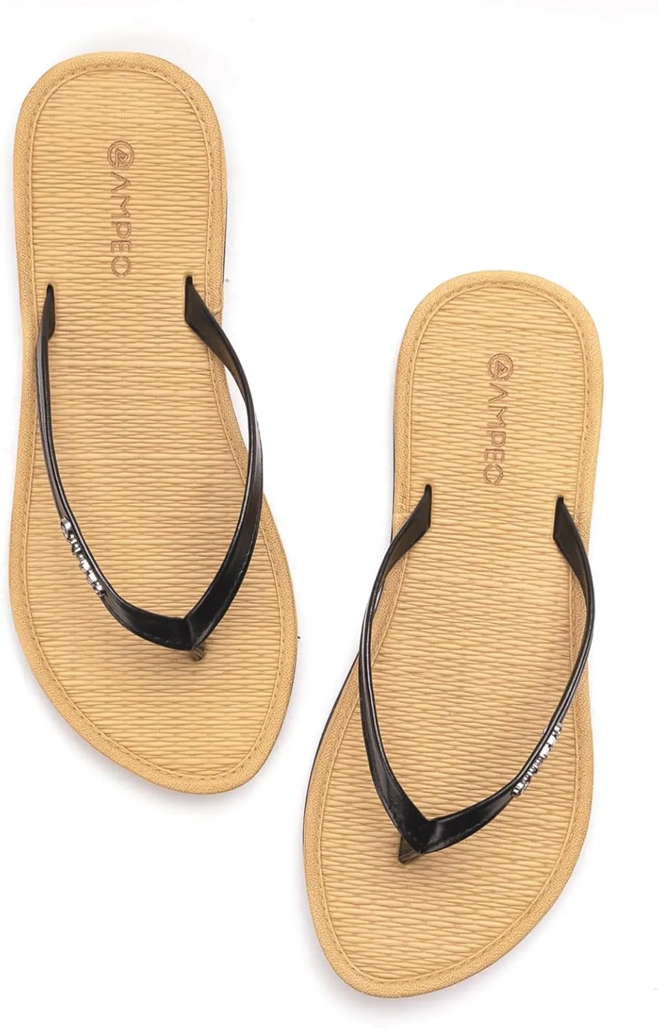 Ampeo Women's Flip Flops Comfortable Lightweight Summer Beach Quick-Dry Thong Flat Sandals