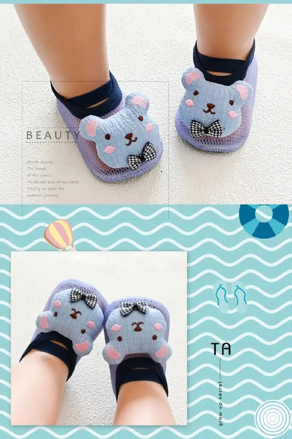 Anti-Slip Breathable Baby Slippers