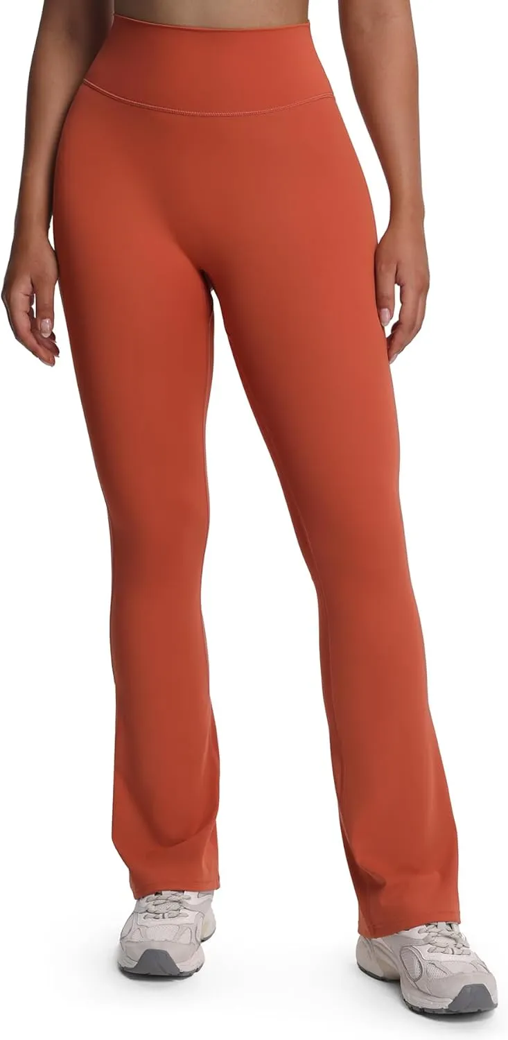 Aoxjox Flare Leggings for Women Trinity Tummy Control High Waisted Wide Leg Yoga Pants 29"/31"/33"