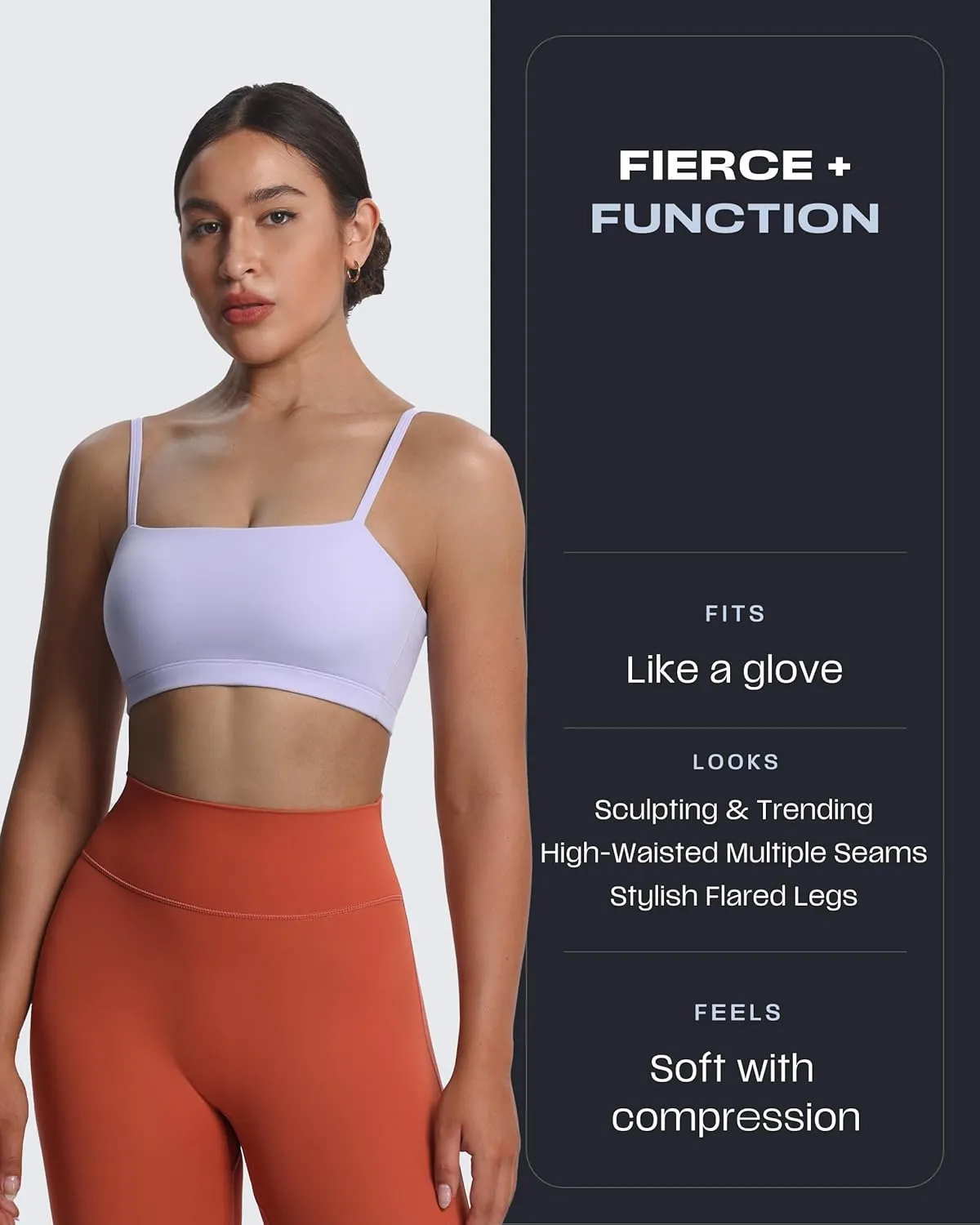 Aoxjox Flare Leggings for Women Trinity Tummy Control High Waisted Wide Leg Yoga Pants 29"/31"/33"