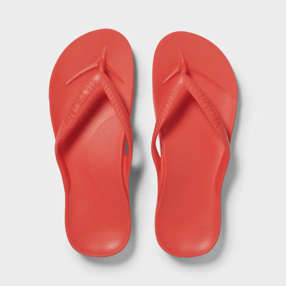 Archies Arch Support Jandals Coral
