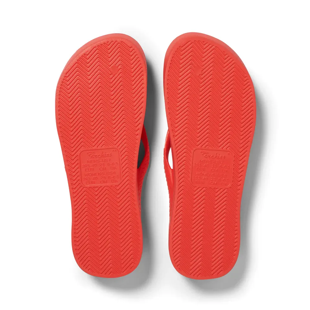 Archies Arch Support Jandals Coral
