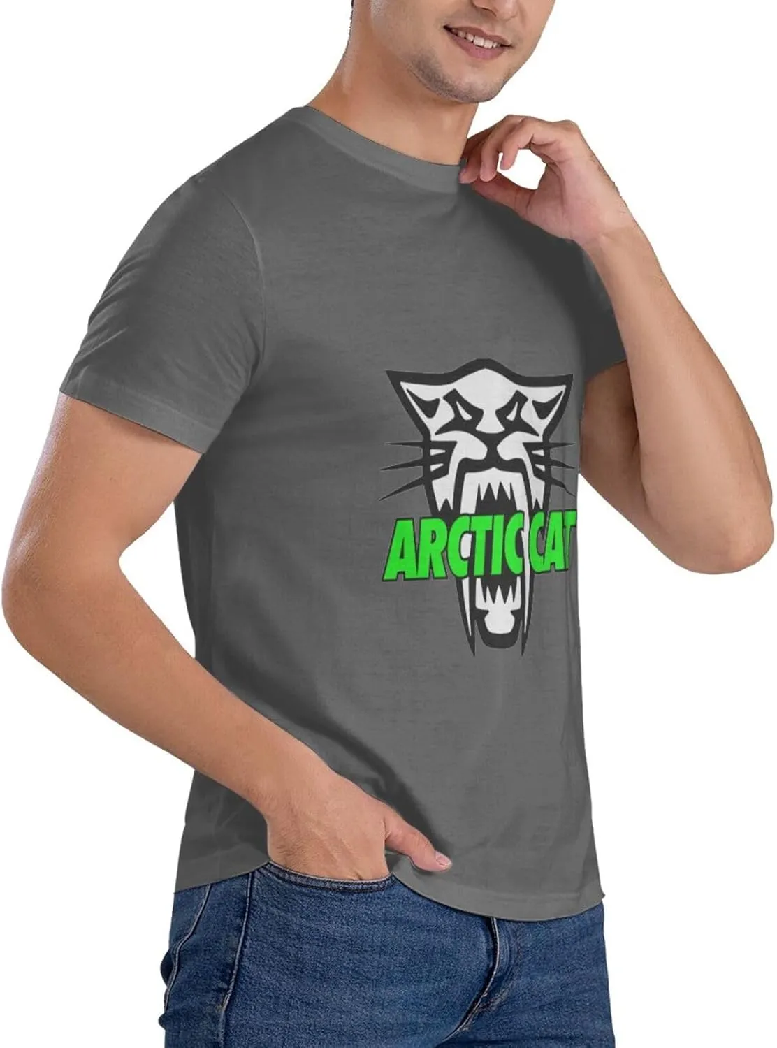 Arctic Cat Cotton Trend Round Neck T-Shirt Men's T-Shirt