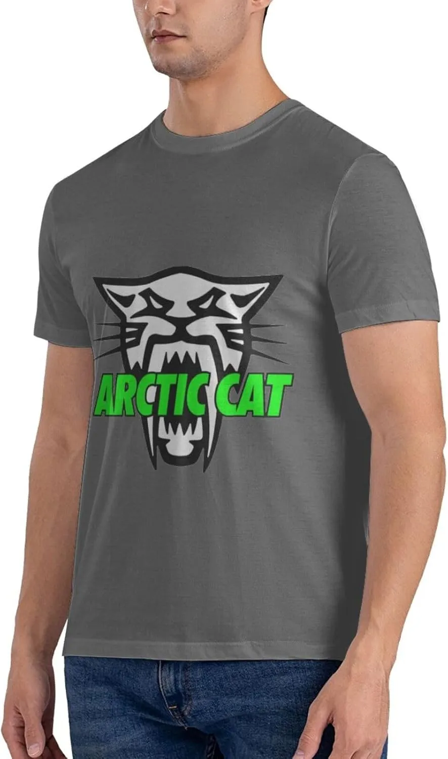 Arctic Cat Cotton Trend Round Neck T-Shirt Men's T-Shirt