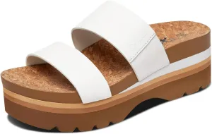 Athlefit Women's Arch Support Platfrom Slide Sandals Comfortable Crok Footbed Open Toe Slip On Summer Flatform Wedge Sandals