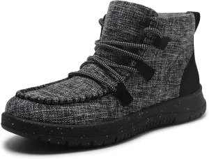 Athlefit Women's Lace Up Ankle Boots Casual Comfortable Lightweight Walking Flat Ankle Booties Boat Shoes