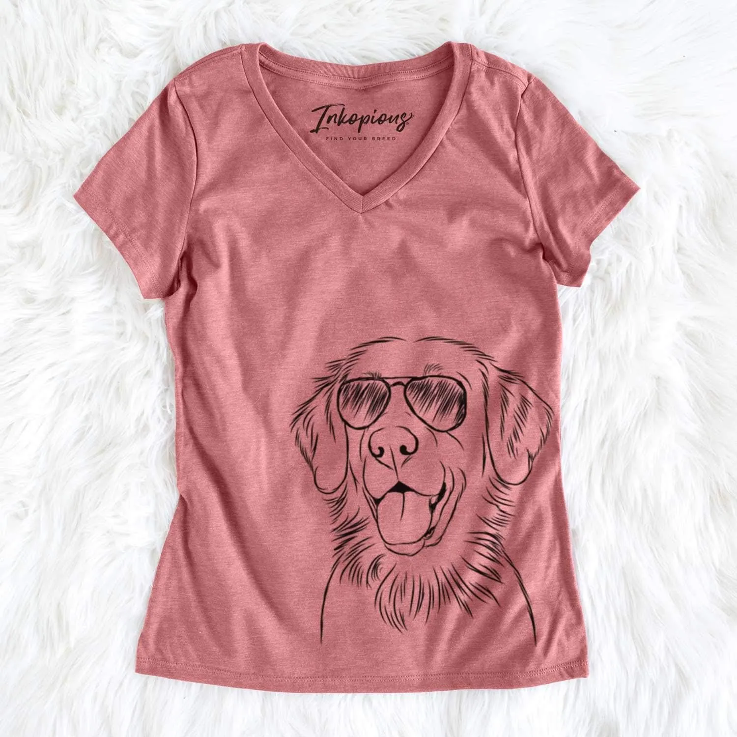 Aviator Raisin The Flat-Coated Retriever Dog Triblend T-Shirt