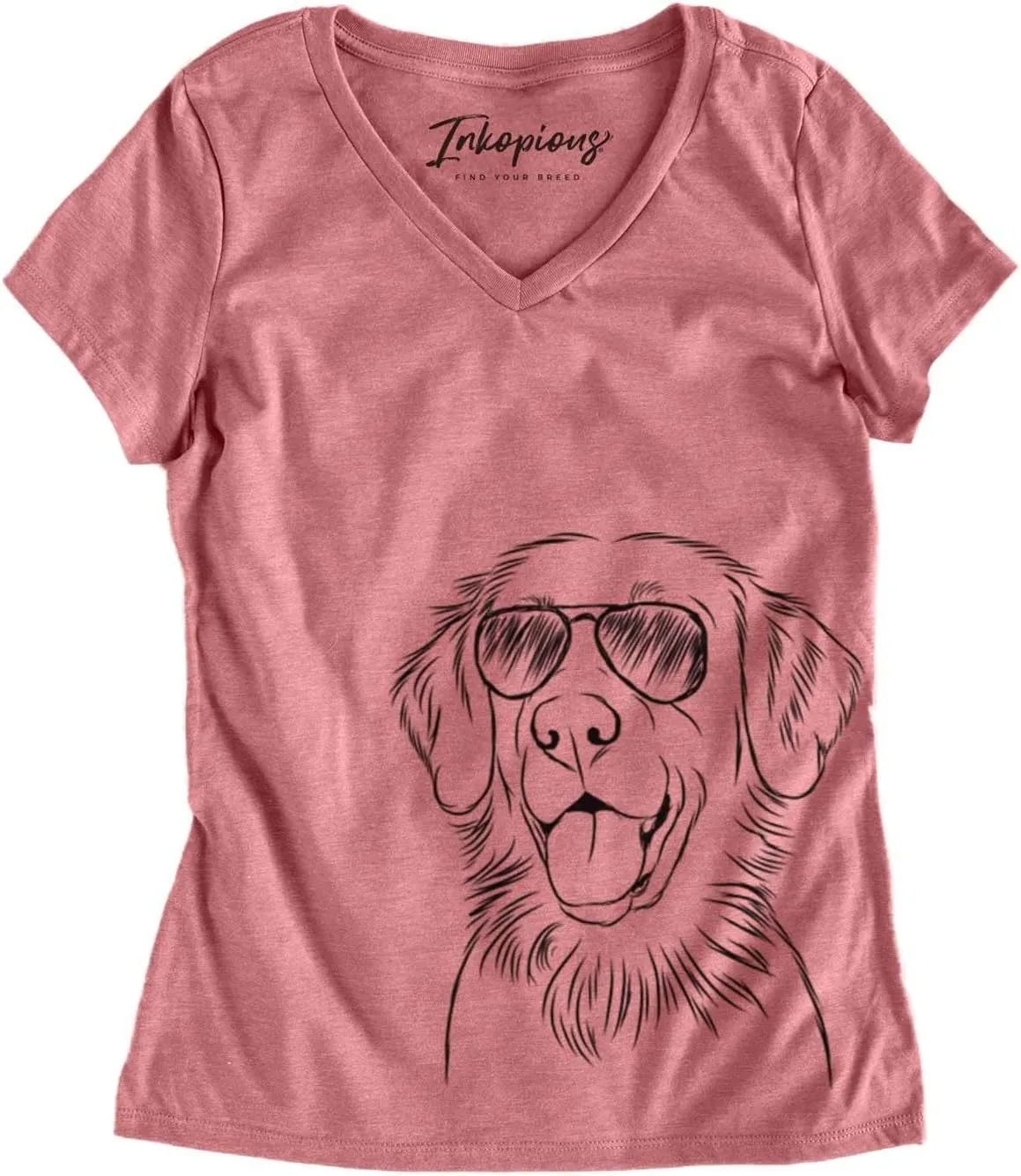 Aviator Raisin The Flat-Coated Retriever Dog Triblend T-Shirt
